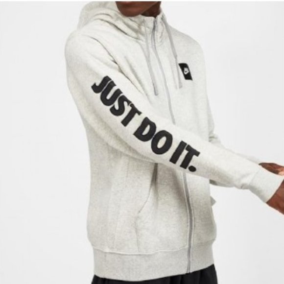 Nike Other - Nike Men's XL Full-Zip Fleece Hoodie Gray JDI